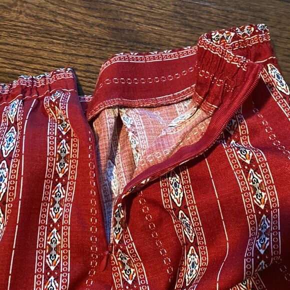 Simplee Small Trouser Pant Front Wrap Tie Pockets Long Slit Sides with Hem Tie - Picture 5 of 6